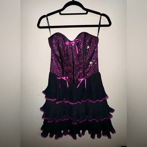 Betsey Johnson Corset Cupcake Mini Dress SZ 4 NWT